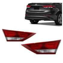 Lanterna Traseira Elantra 2017 E 2018 Mala Bicolor Com Led