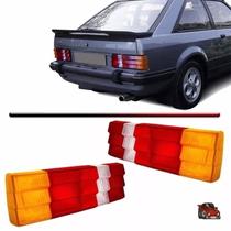Lanterna traseira ford: escort 82/86 tricolor lado direito Lanterna traseira ford: escort 82/86 tricolor lado direito