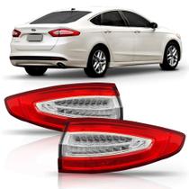 Lanterna traseira fusion 2013 2014 2015 2016 canto com led
