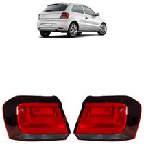 Lanterna Traseira Gol G7 G8 2016 A 2023 Fumê com Desenho Tridimensional