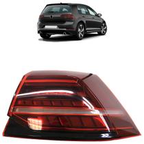 Lanterna Traseira Golf 2018 2019 2020 2021 Bicolor Led Canto Lente lisa Acrílico