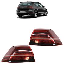 Lanterna Traseira Golf 2018 2019 2020 2021 Bicolor Led Canto Lente lisa Acrílico