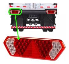 Lanterna Traseira Guerra Led Caminhão Carreta Bivolt