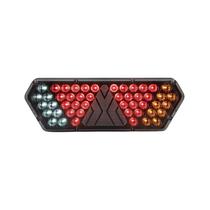 Lanterna Traseira Guerra Motion Black Cristal Led 12/24V Ld