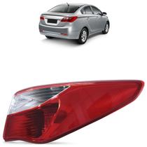 Lanterna Traseira Hb20s Sedan 2012 2013 2014 2015 Bicolor Canto Lente Lisa Acrílico