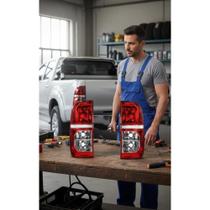 Lanterna Traseira Hilux Srv 2011-2015 Acrílico Bicolor