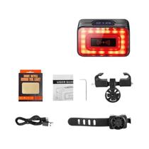 Lanterna Traseira Inteligente Para Bicicleta Com Sensor De Radar, Luz De Freio LED Para E-bike, Luz