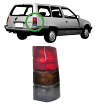 Lanterna Traseira Ipanema 1989 a 1998 Lado Direito Passageiro Vermelha Ambar Fume Lente Acrílica Marca Acrilux 147929