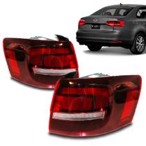 Lanterna Traseira Jetta 2016 A 2017 Canto Fume C/ Led