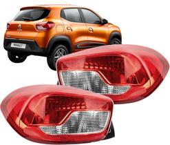 Lanterna Traseira Kwid 17 18 19 20 21 22 Sem Led Par 2 Peças
