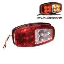 Lanterna Traseira Led Blindada Com Freio Posicao Pisca Vermelho Cristal Lanterna Traseira Led Blindada Com Freio Posicao Pisca Vermelho Cristal