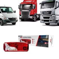 Lanterna Traseira led botinha bivolt LE SC S4 S5 2007 em diante Man TGX 2012 em diante Mb Sprinter Chassi 2012 ate 2018