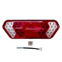 Lanterna Traseira LED Carreta Guerra 12V 24V Lado Esquerdo