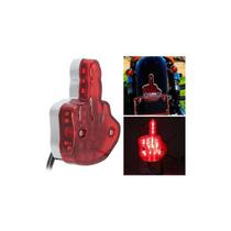 Lanterna Traseira Led Freio Mão Dedo Meio Moto Harley Honda
