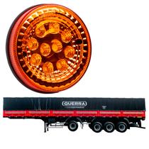 Lanterna Traseira LED Guerra 125mm Âmbar Bivolt Lanterna Traseira LED Guerra 125mm Âmbar Bivolt