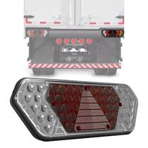 Lanterna Traseira Led Guerra Carreta 12v 24v Cristal Ld LE