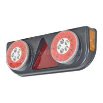 Lanterna Traseira LED para Carreta Facchini Original Aspock Braspoint 3 Vermelha 24V