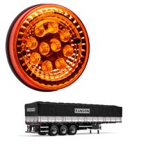 Lanterna Traseira LED Randon 125mm Âmbar Bivolt Lanterna Traseira LED Randon 125mm Âmbar Bivolt