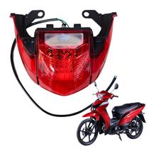 Lanterna Traseira Led Shineray Jet 50 x 125 Completa 2016 a 2025 Lanterna Traseira Led Shineray Jet 50 x 125 Completa 2016 a 2025