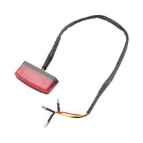 Lanterna Traseira LED Universal Para Motocicleta, Luz De Placa De Licença, Luz De Freio E Pisca Para