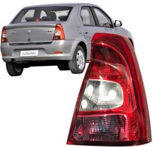 Lanterna Traseira Logan 2011 2012 2013 Carcaça Preta Direito