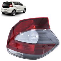 Lanterna Traseira Mobi 2016 2017 2018 2019 2020 2021 2022 A 2023 Bicolor Lente Lisa Acrílico Carcaça Preta