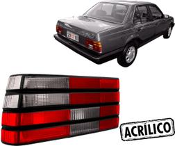 Lanterna Traseira Monza 88 a 90 Ré Fumê Friso Preto Le