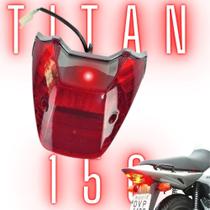 Lanterna Traseira Moto Cg Titan 150 2004 á 2008 Vermelha com Chicote - VALPLAS