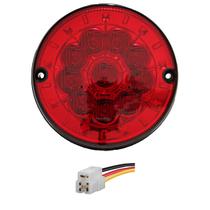 Lanterna Traseira Ônibus Caminhão 125mm 10 LED 24V VM + Conector