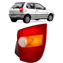 Lanterna Traseira Palio 1996 1997 1998 1999 2000 Tricolor Base Aba Preta LD