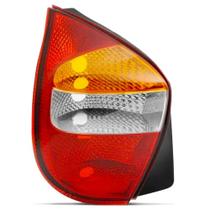 Lanterna Traseira Palio 2001 A 2003 Carcaca Preta Tricolor