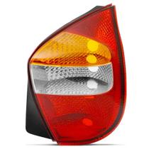 Lanterna Traseira Palio 2001 A 2003 Carcaca Preta Tricolor