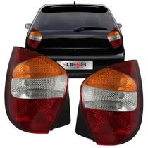 Lanterna Traseira Palio G2 2001 2002 03 04 Fire Tricolor