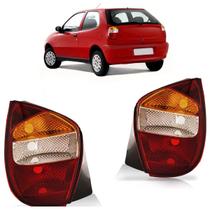 Lanterna Traseira Palio G2 2001 2002 2003 2004 2005 A 2006 Tricolor Carcaça Preta