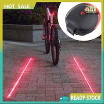 Lanterna Traseira para Bike Ciclista com Ciclovia a Laser e Farol Led