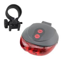 Lanterna Traseira para Bike com Led e Laser Faixa de Segurança Impermeável Preto Yeet Lanterna Traseira para Bike com Led e Laser Faixa de Segurança Impermeável Preto Yeet