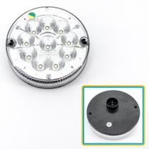 Lanterna traseira para suporte Carreta Librelato 10 Leds 12V Branco - Pradolux