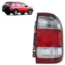 Lanterna Traseira Pathfinder 1999 2000 2001 2002 2003 2004 Bicolor Estriada Acrílico Carcaça Preta Ré Pisca Cristal