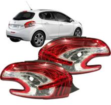 Lanterna Traseira Peugeot 208 13 14 15 16 17 18 Bicolor Par 2 peças Lanterna Traseira Peugeot 208 13 14 15 16 17 18 Bicolor Par 2 peças