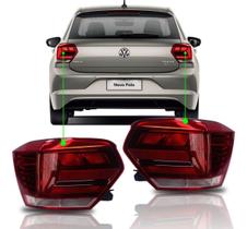 Lanterna Traseira Polo 2018 A 2022 ARTEB Esquerdo Bicolor