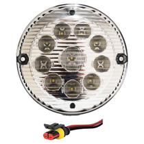 Lanterna Traseira Ré Ônibus Caminhão 155mm 10 LED 12V CR c/Conector