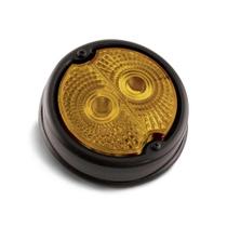 LANTERNA TRASEIRA REDONDA AMARELA para CARRETA RANDON C/ ARO