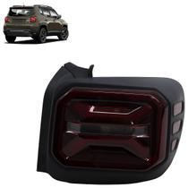 Lanterna Traseira Renegade 2022 2023 2024 2025 Led Bicolor Estriada Acrílico Carcaça Preto