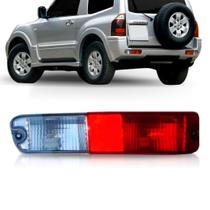 Lanterna traseira retrorefletor pajero full 2003 2004 2005 2006 2007 vermelha cristal