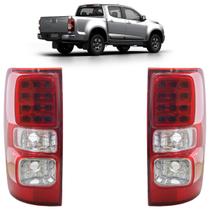 Lanterna Traseira S10 Ltz 2012 2013 2014 2015 2016 Liso Acrílico Bicolor Led