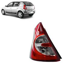 Lanterna Traseira Sandero 2007 2008 2009 2010 2011 Bicolor Liso Acrílico