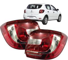 Lanterna Traseira Sandero 2015 16 17 18 19 2021 Bicolor Par 2 peças