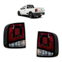 Lanterna Traseira Saveiro G9 2023 2024 2025 Preta Par