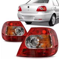 Lanterna Traseira Siena G3 2004 a 2012 Bicolor Canto - Cofran Lanternas