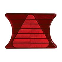 Lanterna traseira triangulo retrorefletor vermelho acrilico - PRADOLUX